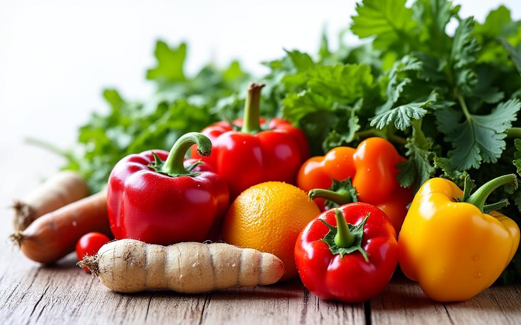 An assortment of fresh, organic, and plant-based vegetables for health-conscious menus